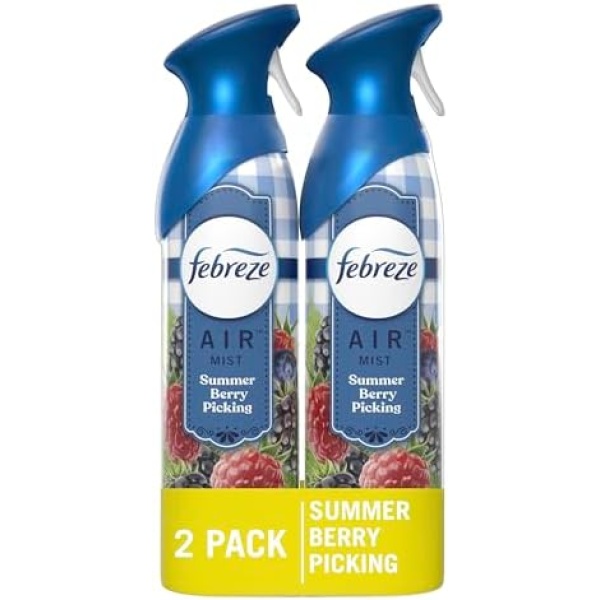 Febreze Air Freshener Spray, Odor-Fighting Room Spray, Summer Berry Picking