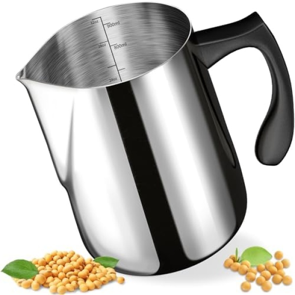 Candle Making Pouring Pot, 32oz Stainless Steel Wax Melting Pot w