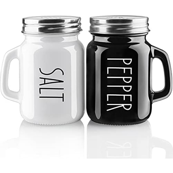 Salt and Pepper Shakers Set, ZOSUJO 4 oz Cute Salt Pepper Shaker, Kitchen Decor