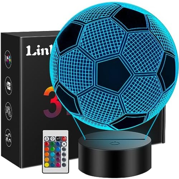 Linkax Soccer Gifts for Teens Boys Girls, School Supplies Soccer Ball 3D