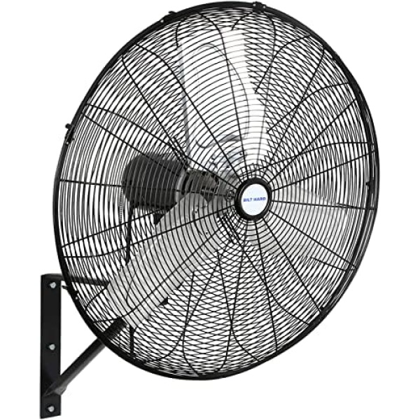 BILT HARD 6500 CFM 24in. High Velocity Industrial Wall Mounted Fan, 3-Speed